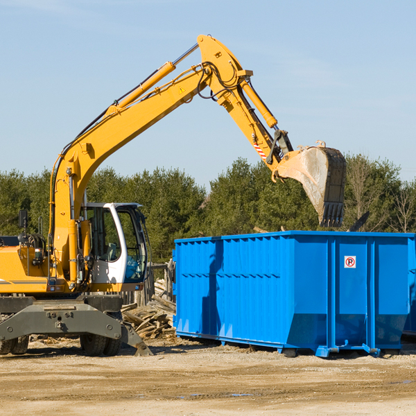 what are the rental fees for a residential dumpster in Plainfield WI